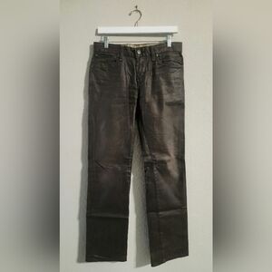 Guess Premium Coated Lincoln Slim Straight Jeans Brown Men’s size 30x33